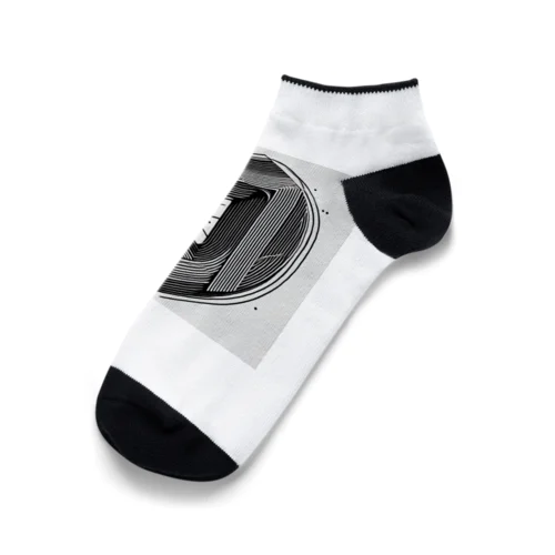 シンプルなスタイルのD Ankle Socks
