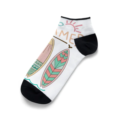 Hello Summer タイポグラフィ グラフィックデザイン Ankle Socks