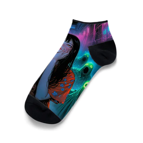 「異次元の視線」ホラースタイルアイテム Ankle Socks