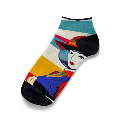 昭和レトロウーマン Ankle Socks