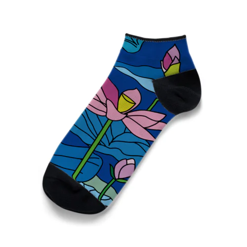 LOTUS  の青 Ankle Socks