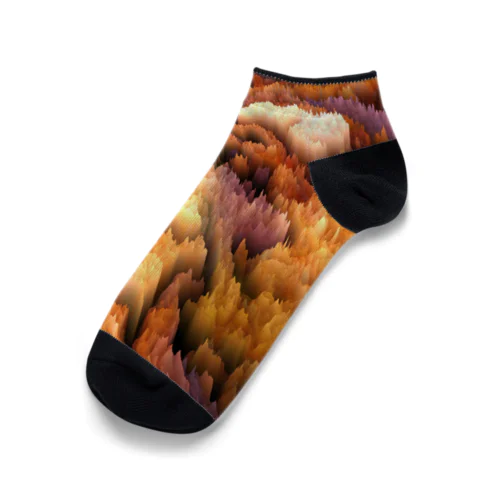 捕らわれの土ロボット模様 Ankle Socks