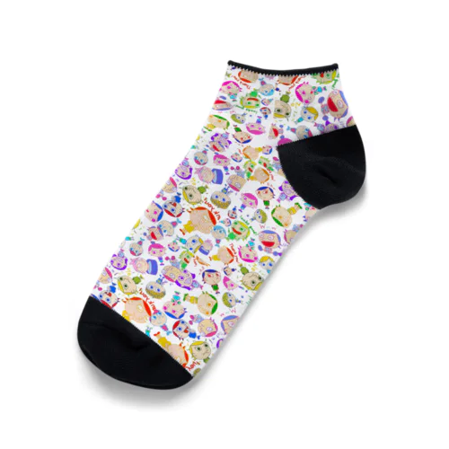 メニメニメニカラフルファミリー Ankle Socks