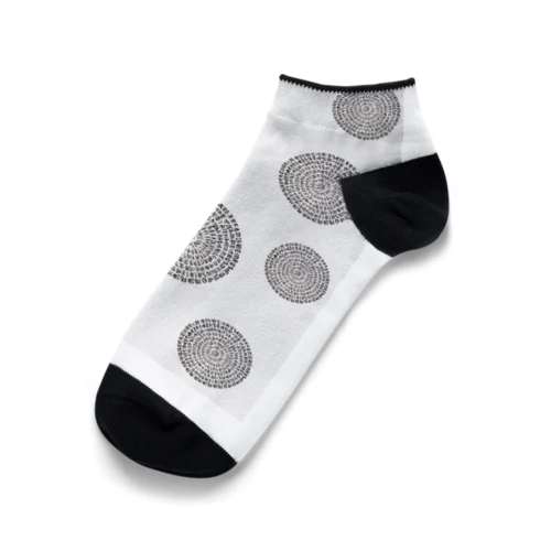 ドットまるまる般若心経 Ankle Socks