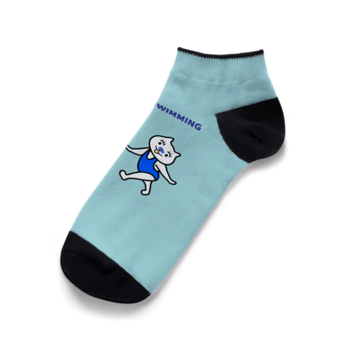 猫のシンクロ Ankle Socks