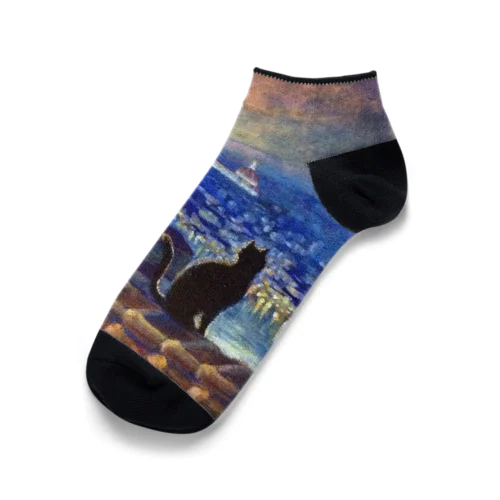 月夜猫フィレンツェ1 Ankle Socks