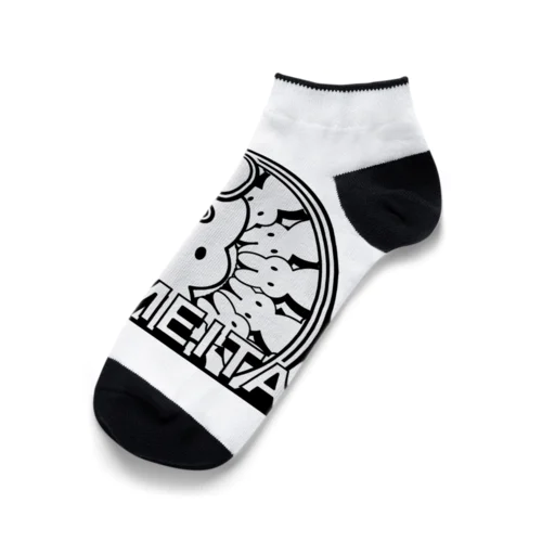 USAMEITA うさぎ　モノクロ Ankle Socks