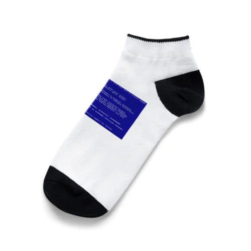 一番コワいヤツ　ブルースクリーン Ankle Socks