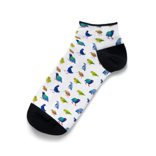 ニュージーランドのトリ（散らし柄） Ankle Socks