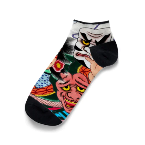 ねぶた原画「阿弖流為と鬼剣舞」 Ankle Socks