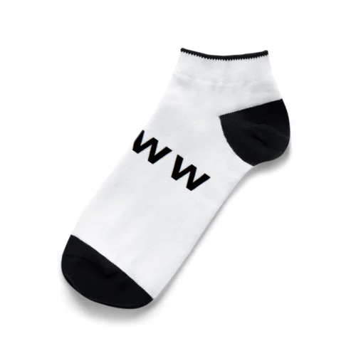 笑 www 大草原 草生える Ankle Socks