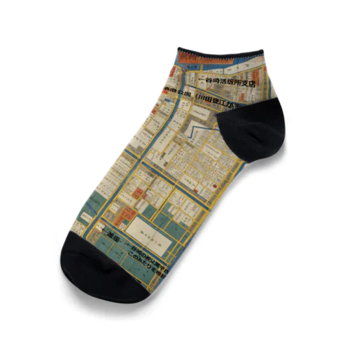 本所深川絵図 Ankle Socks