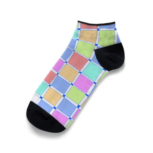 スマホ専用デザイン「BLOCKS」 Ankle Socks