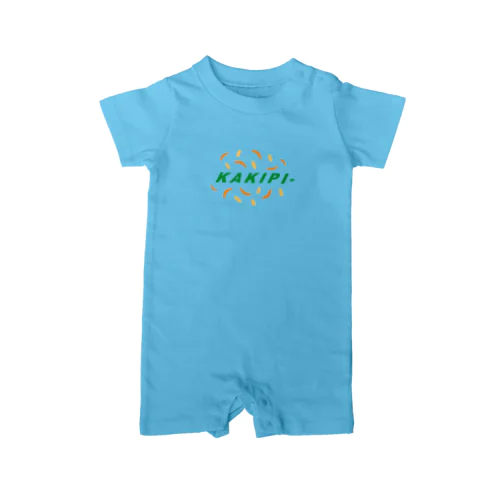 KAKIPI-ロゴ 緑 ロンパース