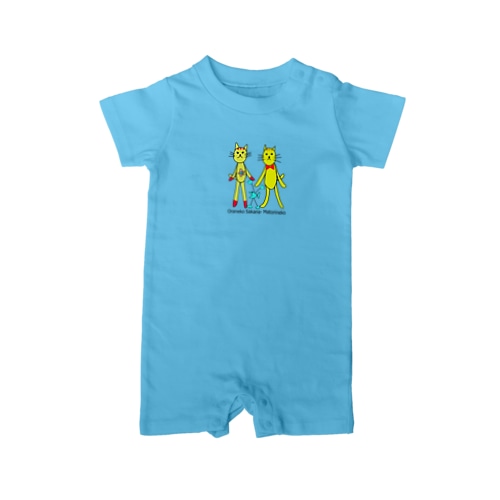 Oraneko・Sakana-・Matorineko　ベイビーロンパース Rompers
