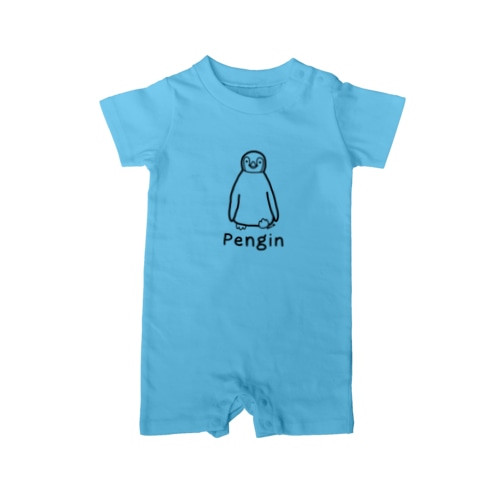 Pengin (ペンギン) 黒デザイン Rompers