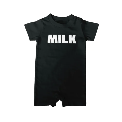 MILK ミルク B シンプルBIGロゴ ストリートファッション B ロンパース