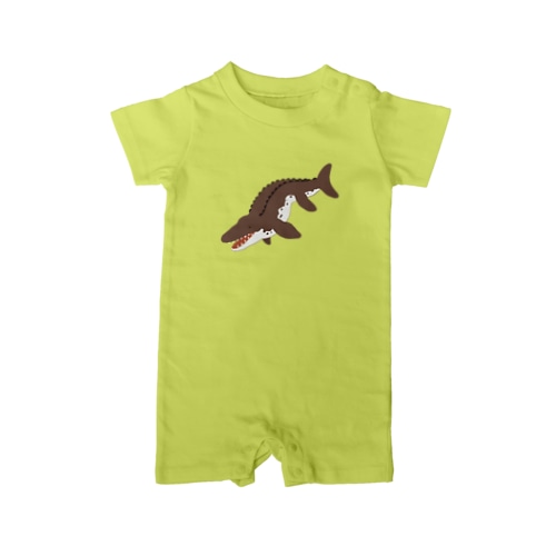 モササウルスブラウン Rompers