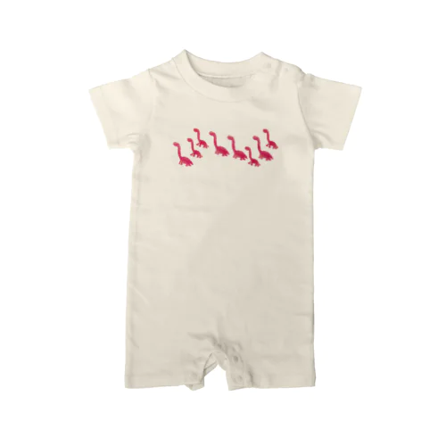 SPACE PINKY DINOSAUR FAMILY Baby Rompers ロンパース