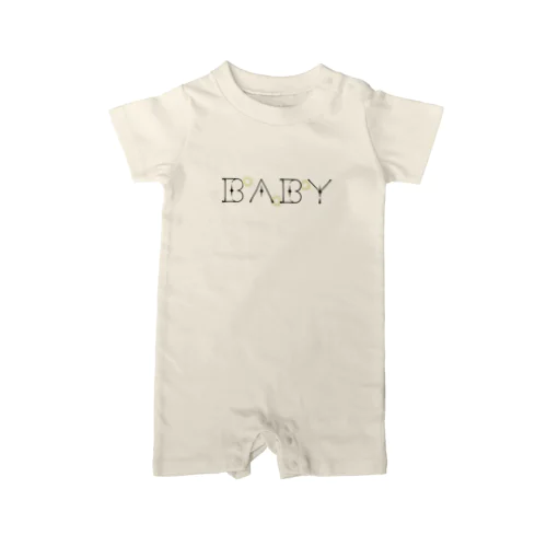 家族ペアプラネタリウム文字　ＢＡＢＹ Rompers