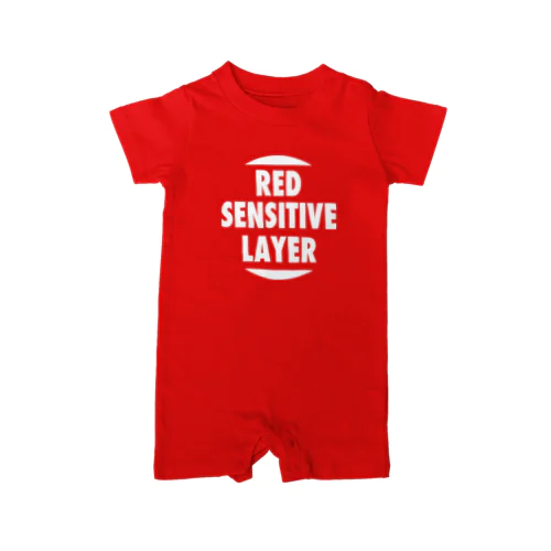 RED SENSITIVE LAYER ロンパース