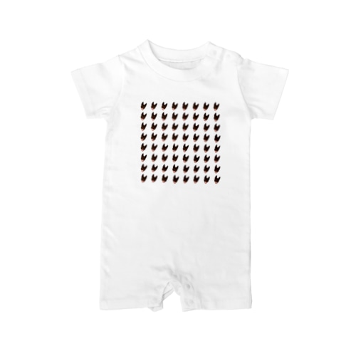 かわいいわんちゃんの柄 Rompers