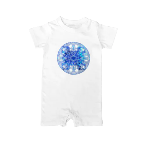 Blue graphics(circle) Rompers