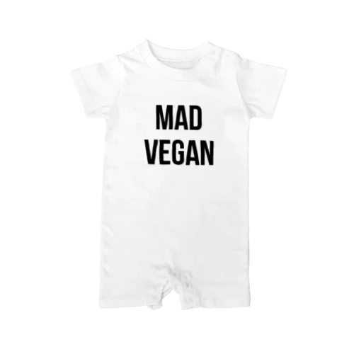 mad vegan（黒文字） ロンパース