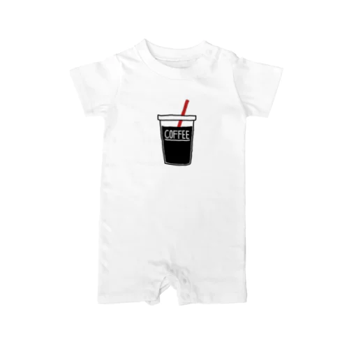 ICE COFFEE(red) Rompers