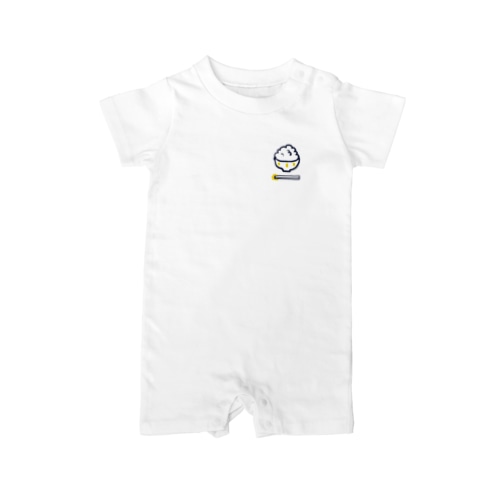 ごはんと黄色い箸置き Rompers