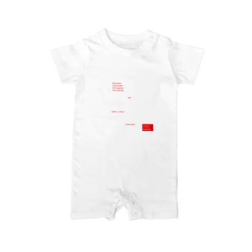 WBKOBE 100th PT01(White Letter) Rompers