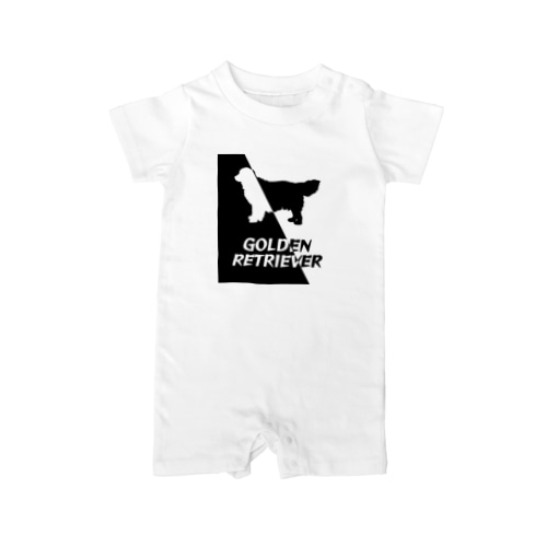 ゴールデンレトリバー　ハーフ＆ハーフ Rompers