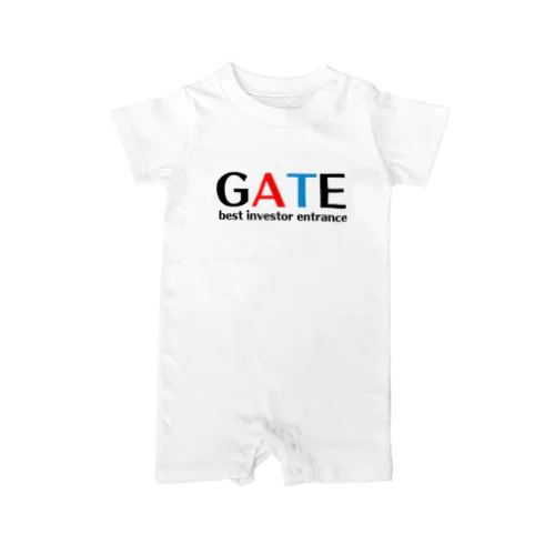 GATE（文字色　黒） Rompers