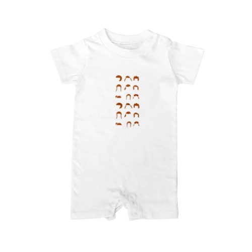 カツラ柄 Rompers