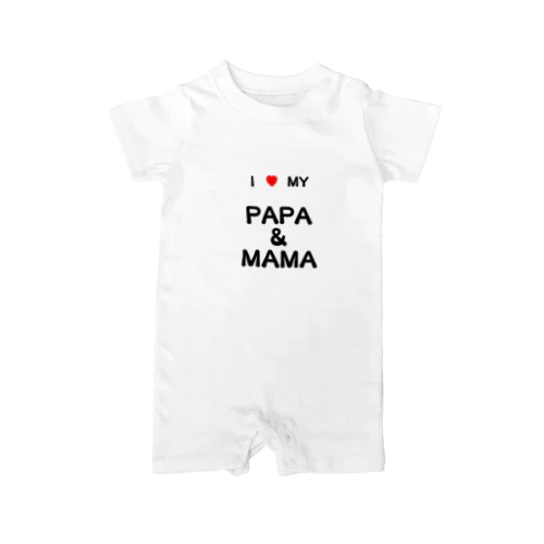 I ♥ MY PAPA & MAMA Rompers