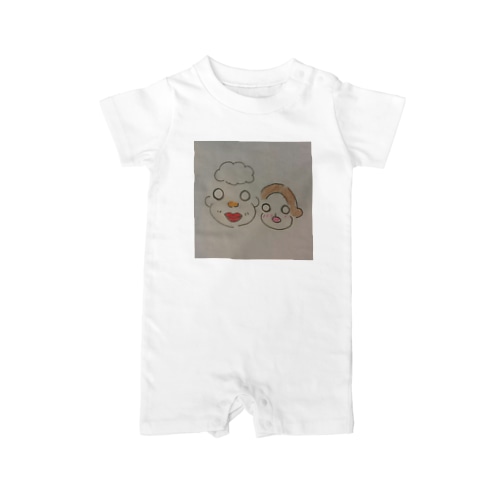 ばあちゃんとさる Rompers