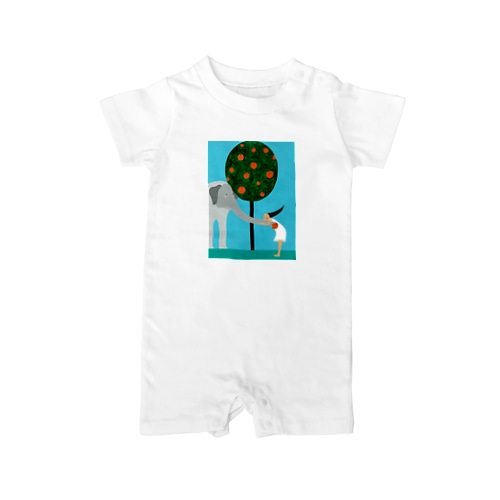 ぞうさん、リンゴをありがとう Rompers