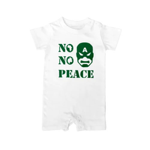 NO CAPTAIN☆AFRICA NO PEACE Rompers