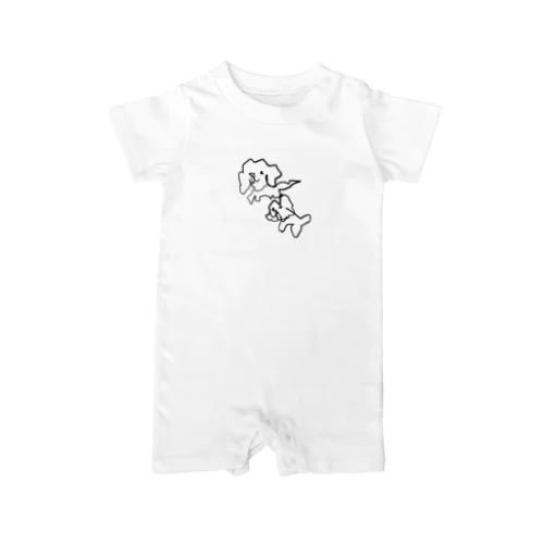 俺の犬２匹Tシャツ Rompers