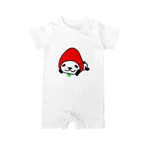 イチゴなパンダ。for BABY ロンパース