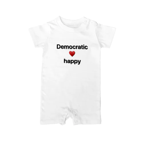  Democratic happy ロンパース