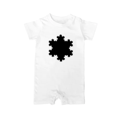 Fractal Koch Snowflake Rompers