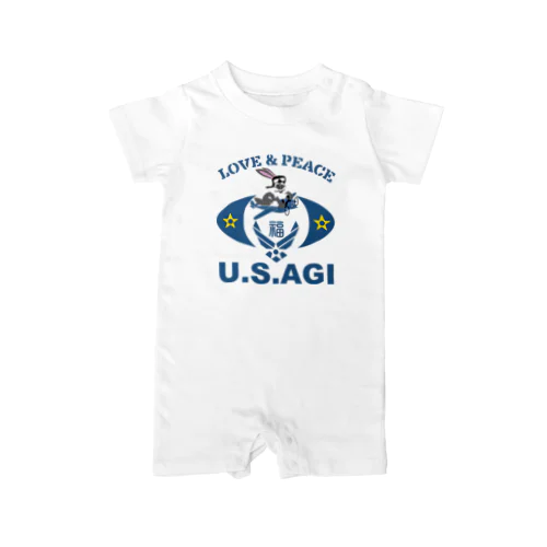 U.S.AGI(ウサギ) ロンパース