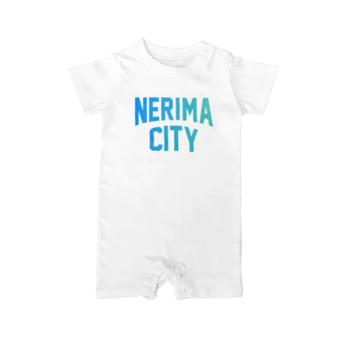 練馬区 NERIMA CITY ロゴブルー Rompers