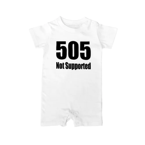 505 Not Supported ロンパース