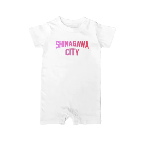 品川区 SHINAGAWA CITY ロゴピンク Rompers