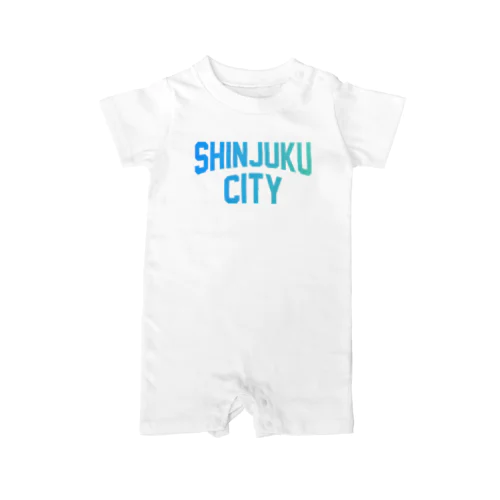 新宿区 SHINJUKU CITY ロゴブルー Rompers