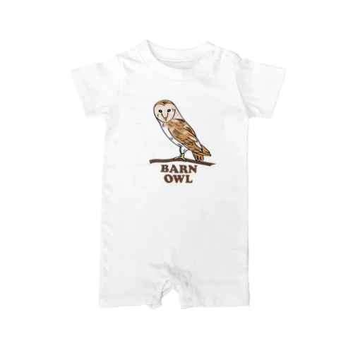 BARN OWL -メンフクロウ- ロンパース
