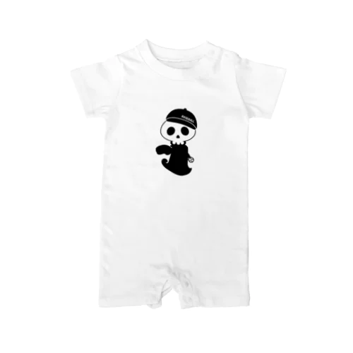 baseball skull（ピッチャー） Rompers