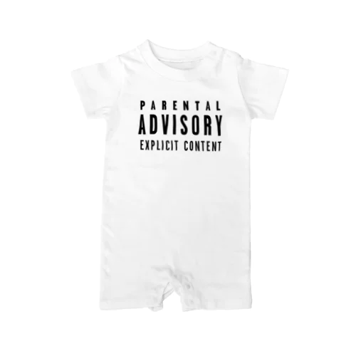 PARENTAL ADVISORY-ペアレンタル アドバイザリー-文字のみロゴTシャツ ロンパース